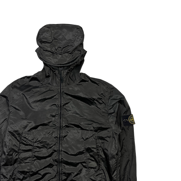 Stone Island 2005 Grey Velvet Lined Shimmer Jacket - Large