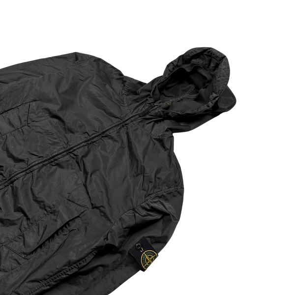 Stone Island 2005 Grey Velvet Lined Shimmer Jacket - Large