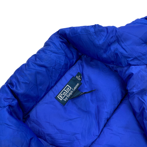 Ralph Lauren Blue Nylon Down Filled Puffer Jacket