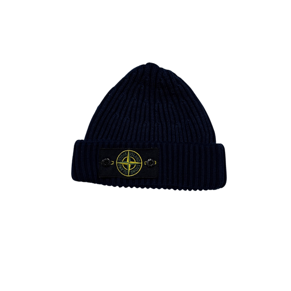 Stone Island 2012 Blue Two Tone Blue Beanie Mat s Island