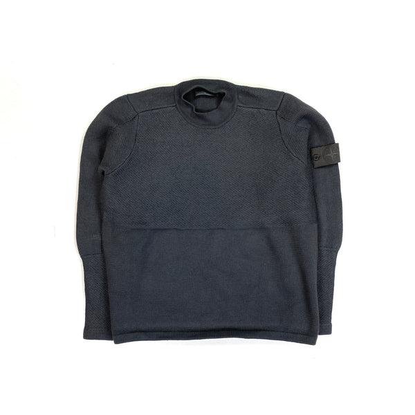 Stone Island Grey Ghost Wool Crewneck Jumper