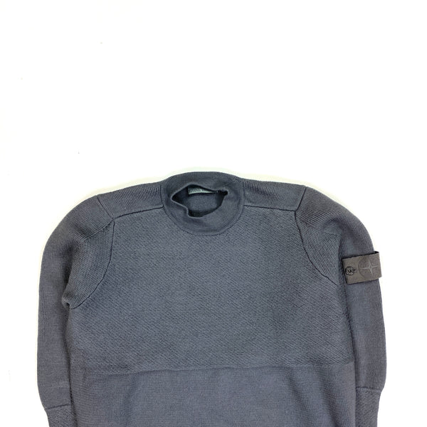 Stone Island Grey Ghost Wool Crewneck Jumper