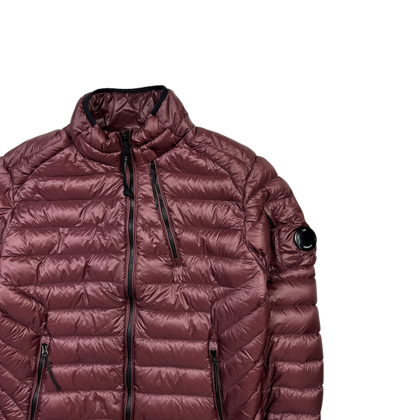 CP Company Burgundy Down Filled Puffer Jacket - XL