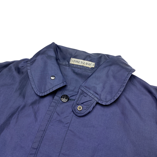 Stone Island Blue 90's Spellout Formula Steel Jacket