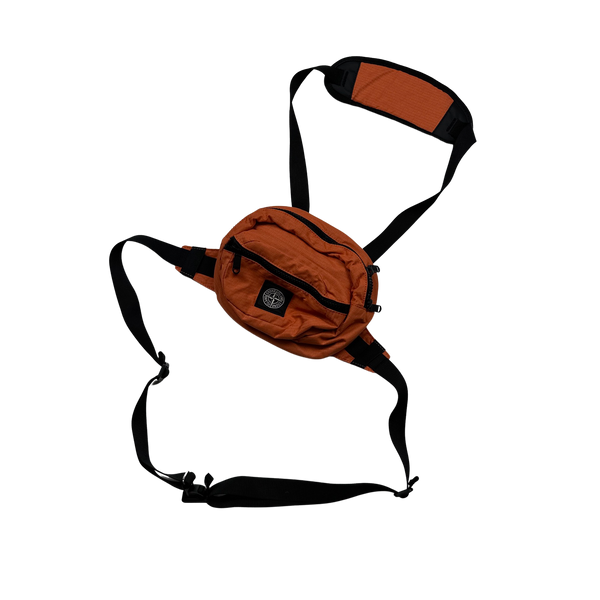 Stone Island Orange Reflective Weave Bag