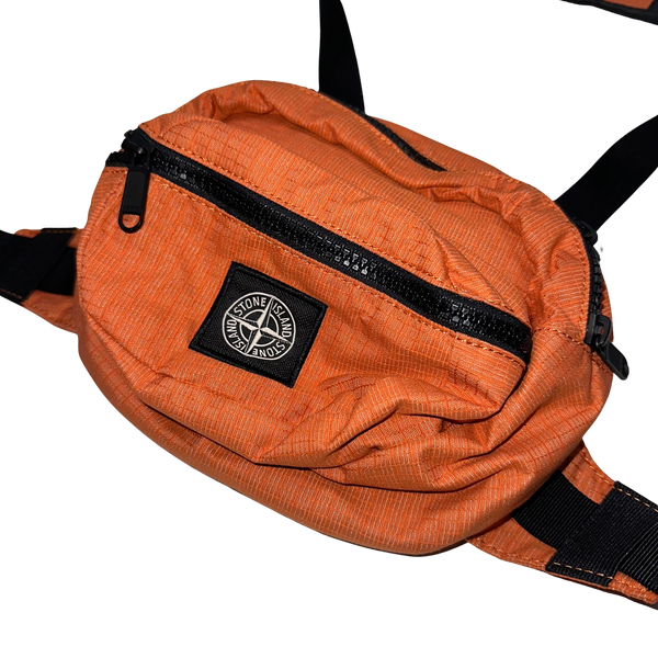 Stone Island Orange Reflective Weave Bag
