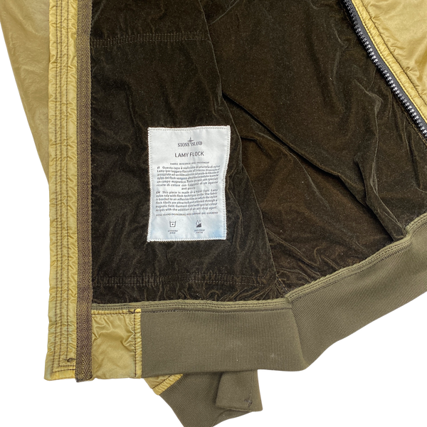 Stone Island Khaki Lamy Flock Hooded Jacket