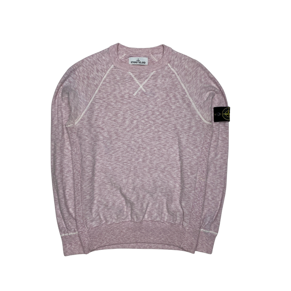 Stone Island Pink Marl Cotton Lightweight Knit