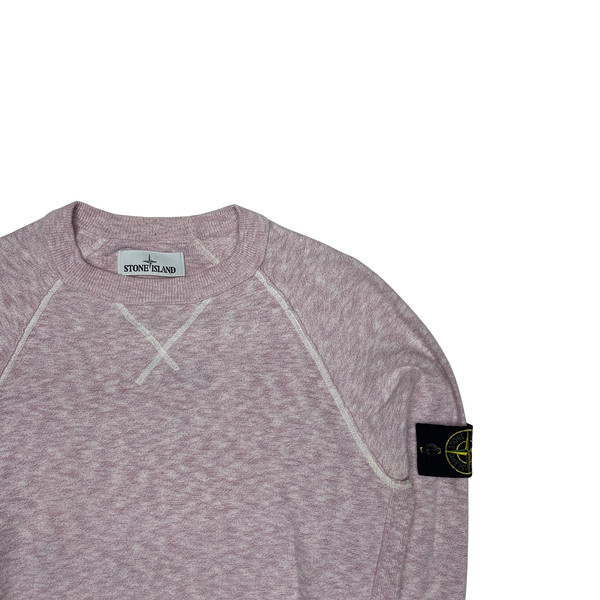 Stone Island Pink Marl Cotton Lightweight Knit