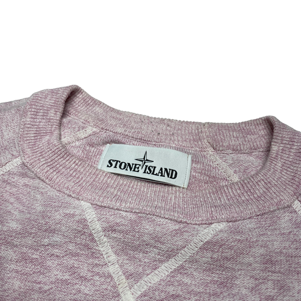 Stone Island Pink Marl Cotton Lightweight Knit
