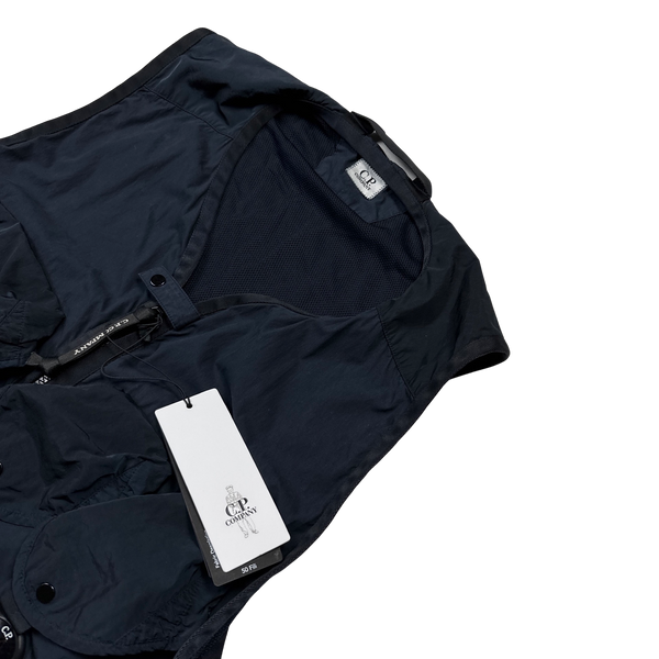 CP Company Navy 50 Fili Multipocket Utility Vest - Large