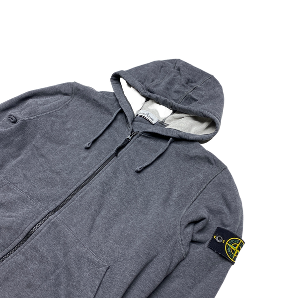 Stone Island 2020 Grey Zipped Hoodie