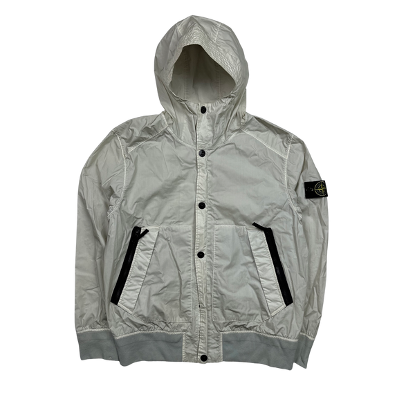 Stone Island 2014 Cream Mussola Gommata Lightweight Jacket - XXL