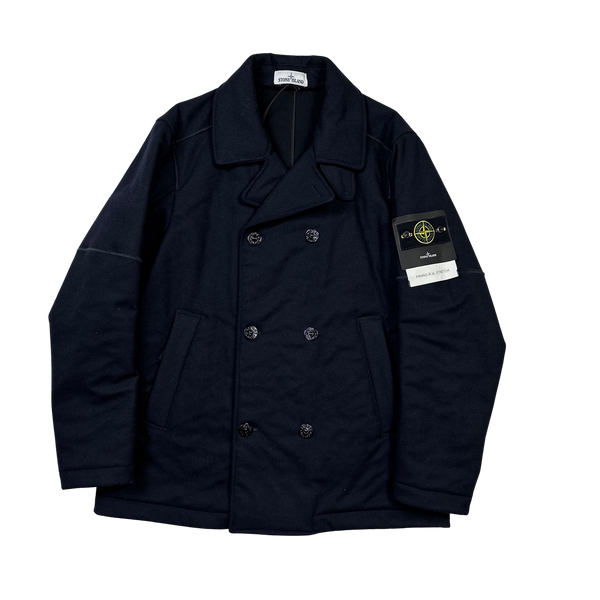 Stone Island 2018 Panno 3L Stretch Pea Coat Mat s Island