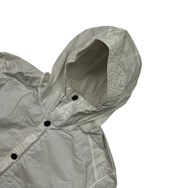 Stone Island 2014 Cream Mussola Gommata Lightweight Jacket - XXL