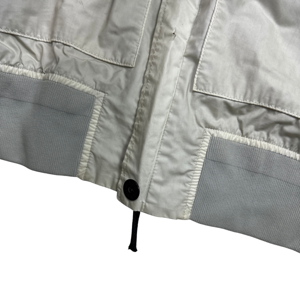 Stone Island 2014 Cream Mussola Gommata Lightweight Jacket - XXL
