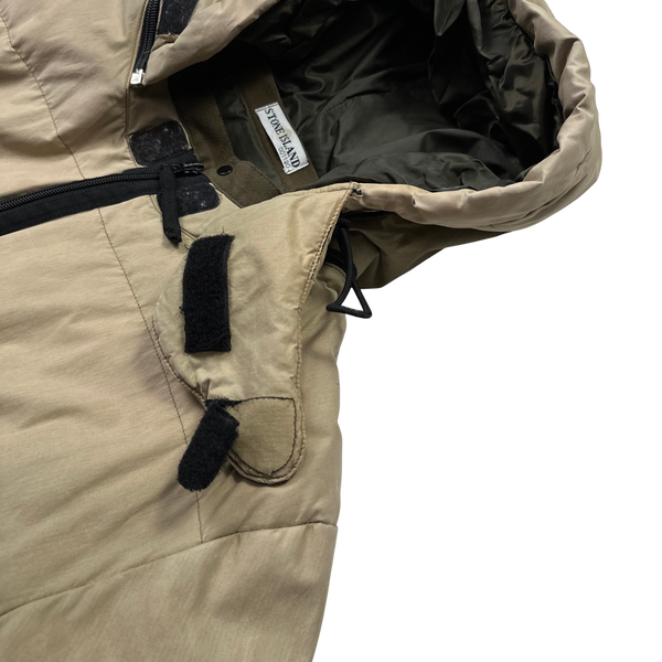 00s Stone  wool hooded coat アーカイブ AW 2002 STONE ISLAND HOODED WOOL JACKET - Jazzy Badger