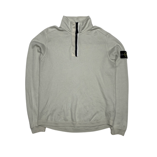 Stone Island 2016 Cream Half Zip Pullover Jumper