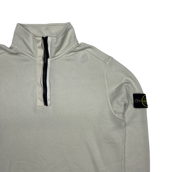 Stone Island 2016 Cream Half Zip Pullover Jumper