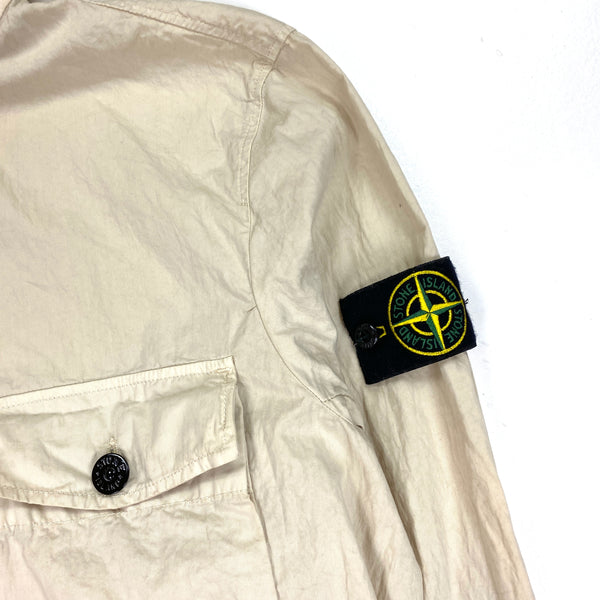 Stone Island Beige 2020 Hooded Overshirt