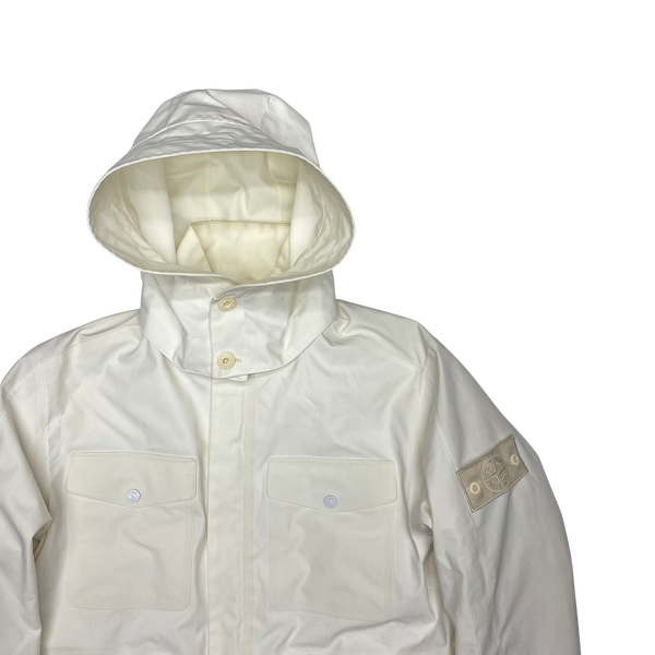 Stone Island 2017 White Ghost Tank Shield Jacket