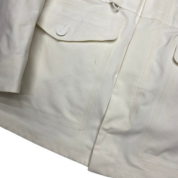 Stone Island 2017 White Ghost Tank Shield Jacket