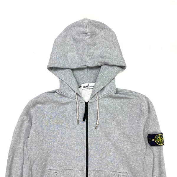 Stone Island Grey Zipped Hoodie