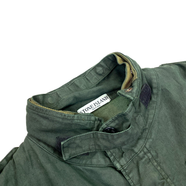 Stone Island Green Lino Flax 4 Pocket Field Jacket
