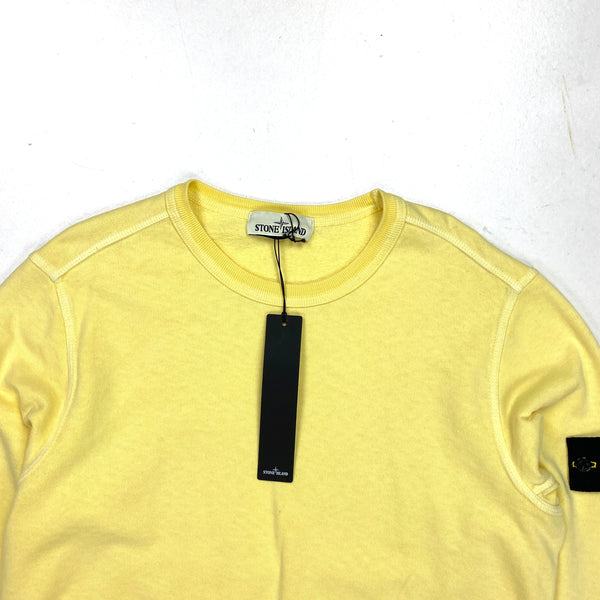 Stone Island Lemon Cotton Crewneck Sweatshirt