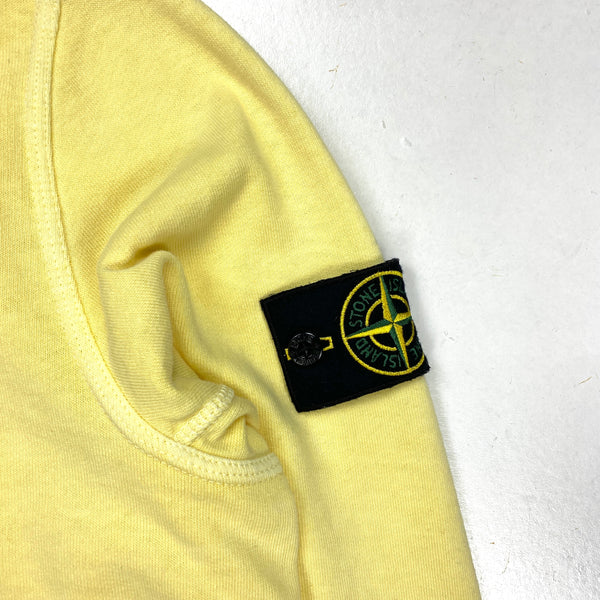 Stone Island Lemon Cotton Crewneck Sweatshirt