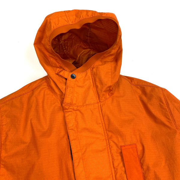 Stone Island Orange Reflective Weave Rip Stop Jacket