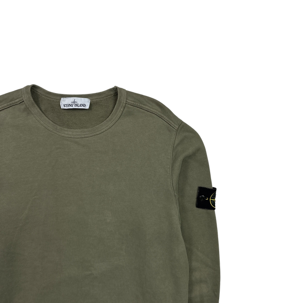 Stone Island 2018 Khaki Cotton Crewneck Sweatshirt - Medium
