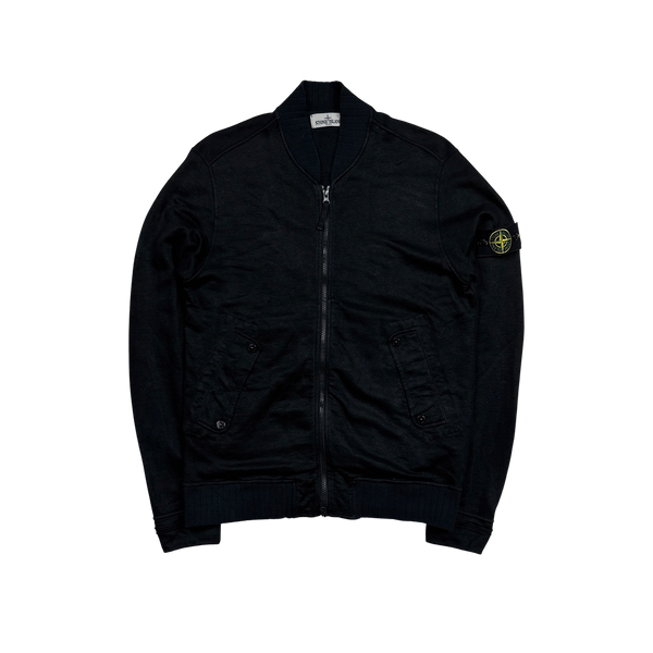 Stone Island 2012 Black Zipped Jumper - Large