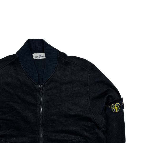 Stone Island 2012 Black Zipped Jumper - Large