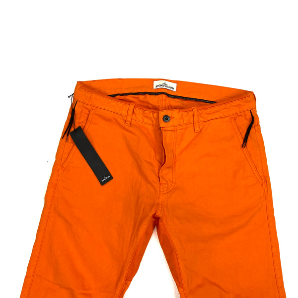 Stone Island Orange Cycling Slim Fit Trousers