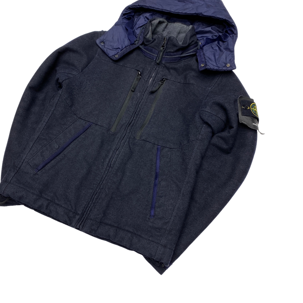 Stone Island Navy Blue Saia Doppia Faccia Winter Jacket