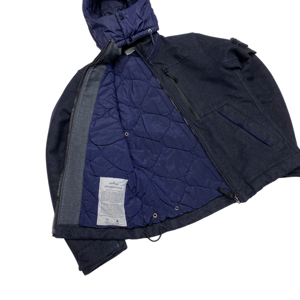 Stone Island Navy Blue Saia Doppia Faccia Winter Jacket