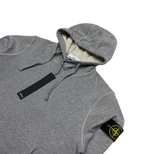 Stone Island 2021 Light Grey Pullover Hoodie