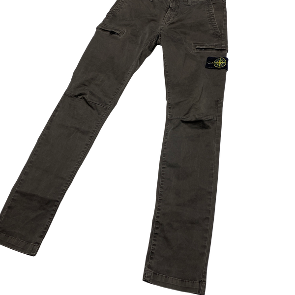 Stone Island Khaki Slim Fit Cargo Trousers