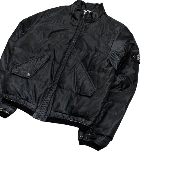 Stone Island 2008 Down Filled Mesh Reflective Jacket - Medium