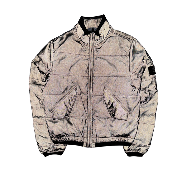 Stone Island 2008 Down Filled Mesh Reflective Jacket - Medium