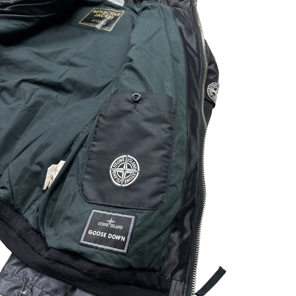 Stone Island 2008 Down Filled Mesh Reflective Jacket - Medium