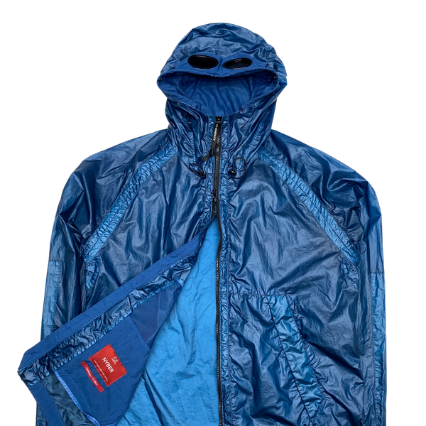 CP Company Blue Nyber Goggle Jacket