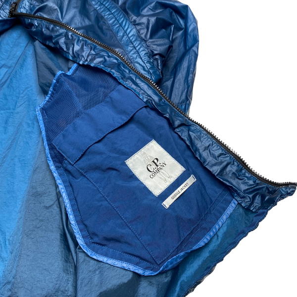 CP Company Blue Nyber Goggle Jacket