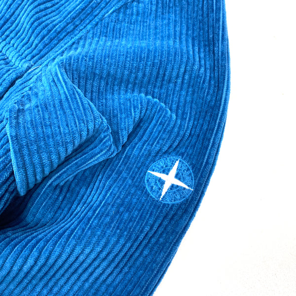 Stone Island Blue Jumbo Corduroy Overshirt
