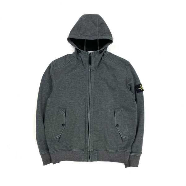 Stone Island Dark Grey Hooded Soft Shell
