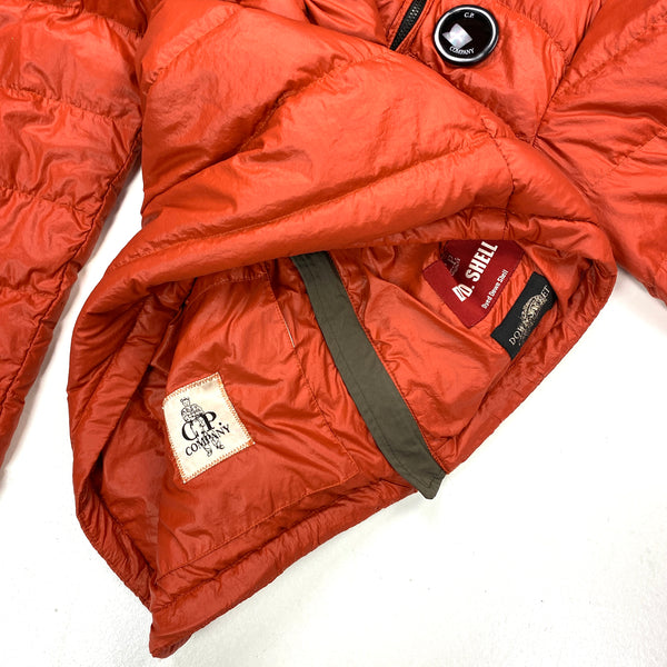 CP Company Burnt Orange Down Filled DD Shell Puffer