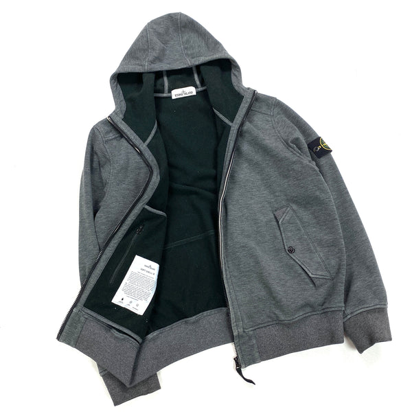Stone Island Dark Grey Hooded Soft Shell