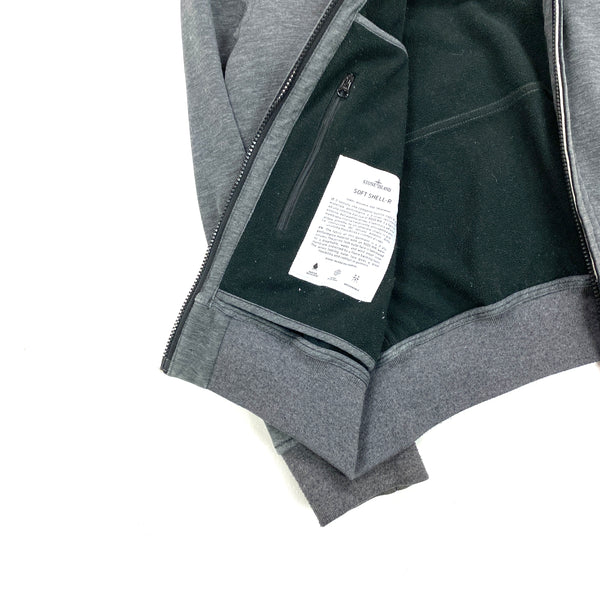 Stone Island Dark Grey Hooded Soft Shell