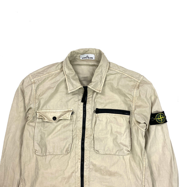 Stone Island Beige Cotton Overshirt